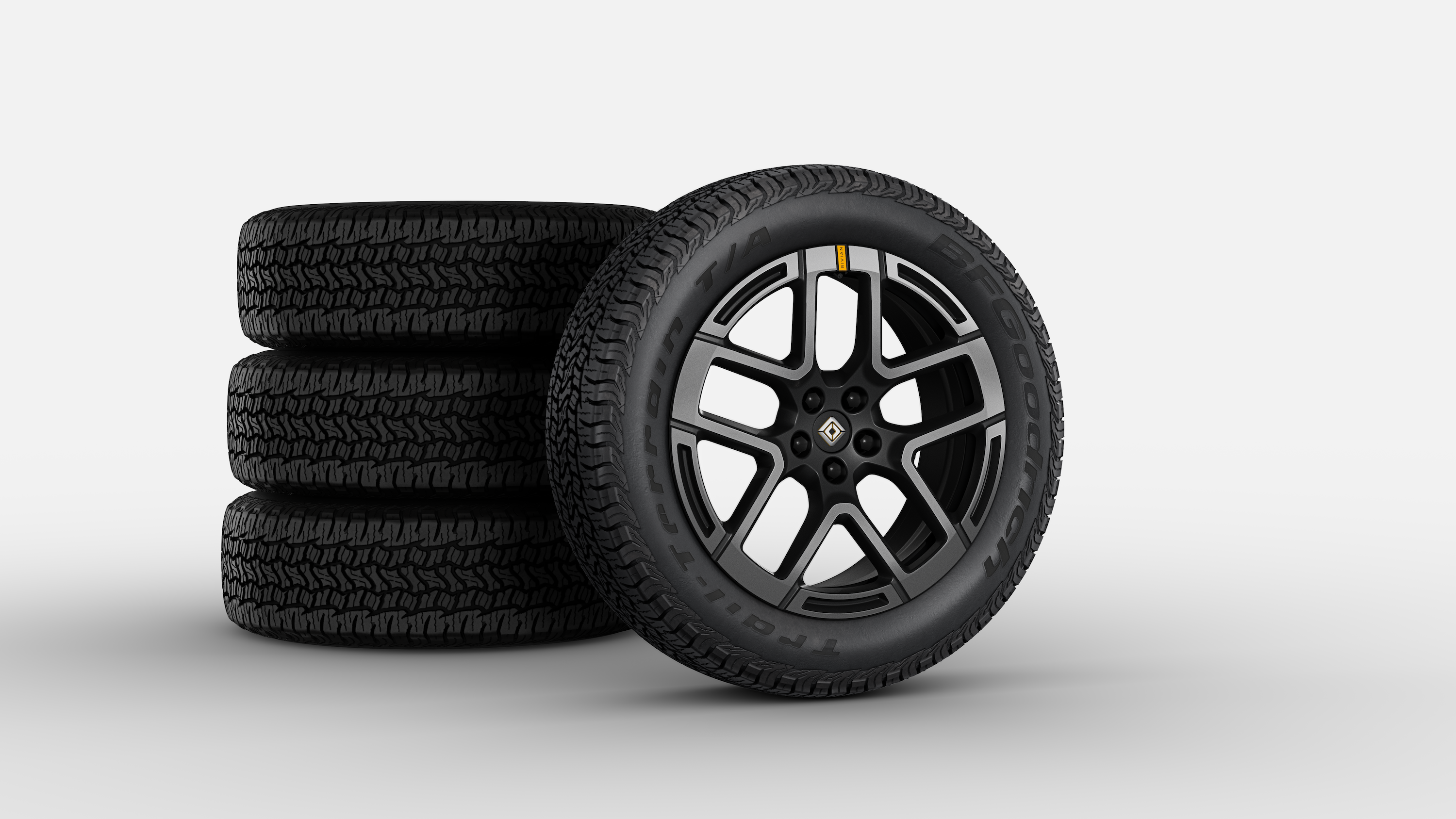 R2 20" Black Sand All-Terrain Wheel and Tire Set